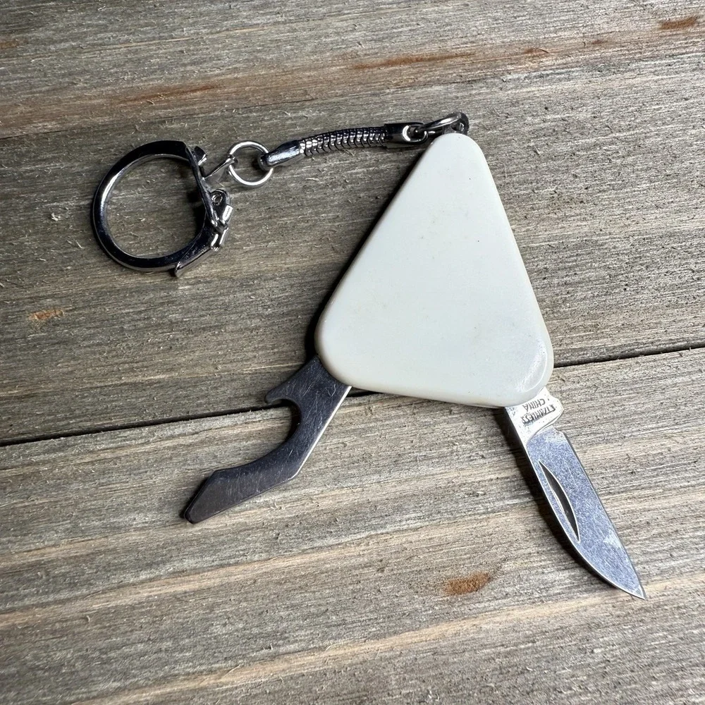 VTG St Joseph Hospital Flint MI Keychain Mini Folding Multi-tool Bottle Opener‎